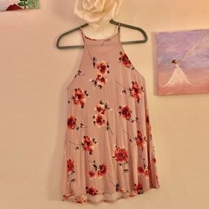 Dusty Rose Floral Dress